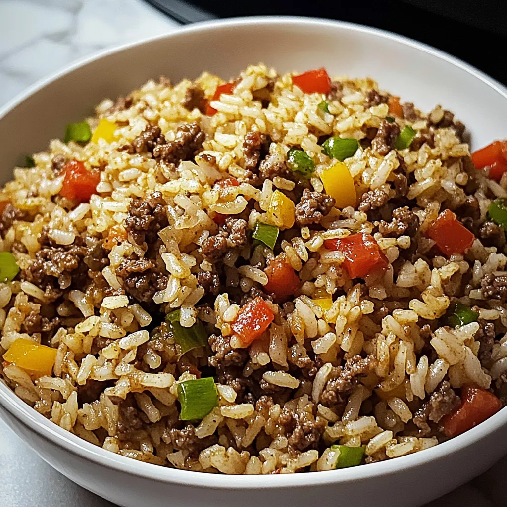 Dirty Rice with Ground Beef
