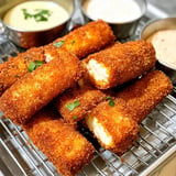 Crispy and Spicy Nashville Hot Mozzarella Sticks