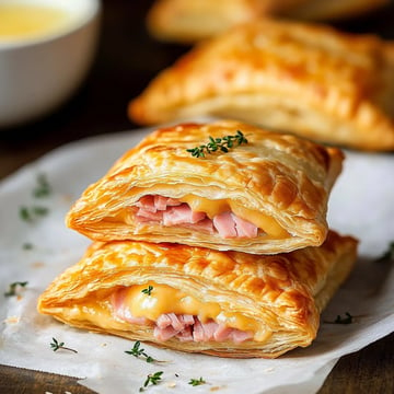 Flaky Ham and Cheese Puff Pastry