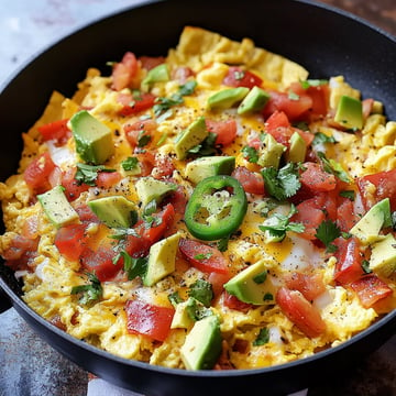 Migas Recipe (Scrambled Eggs with Crispy Tortillas)