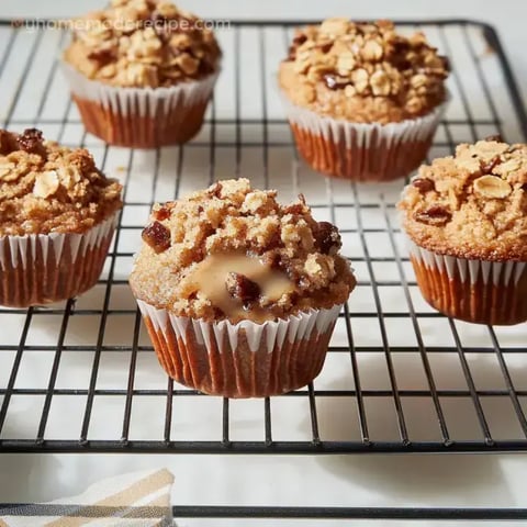 Stuffed Cinnamon Streusel Muffins