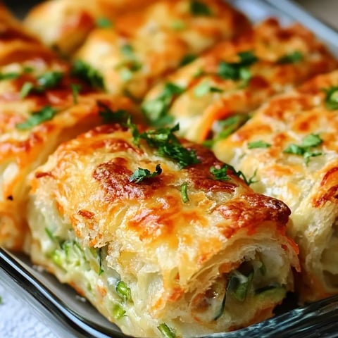 Cheesy Baked Vegetable Rolls Recipe