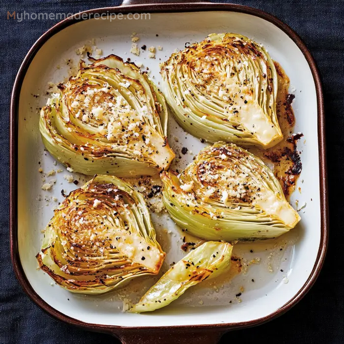 Roasted Garlic-Parmesan Cabbage