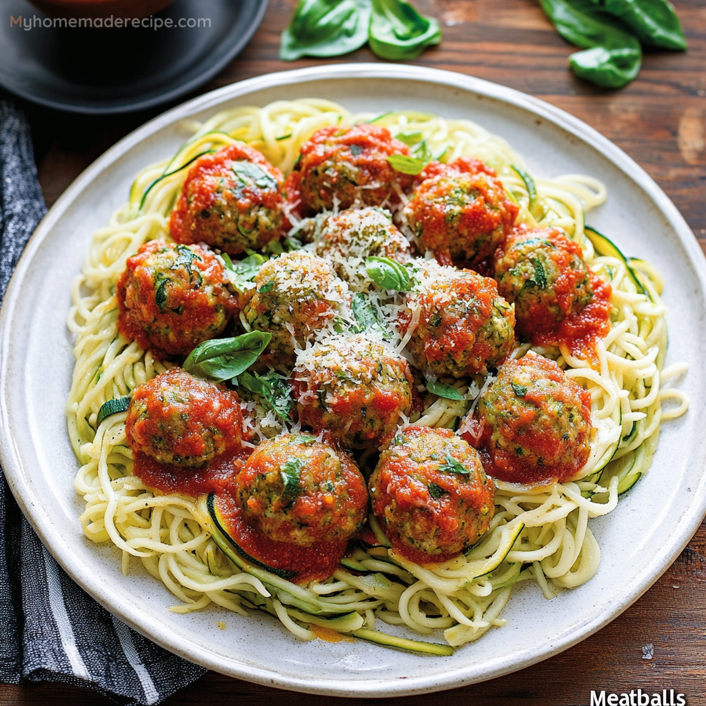 Zucchini “Meatballs” - Oven Version