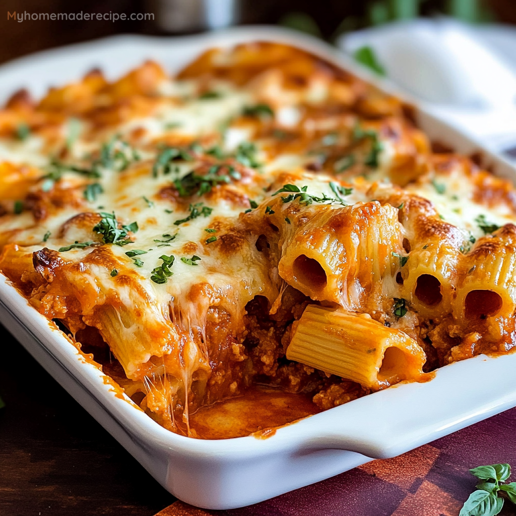 Baked Rigatoni Pasta Recipe