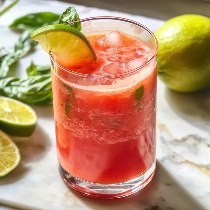 Watermelon-Basil Agua Fresca