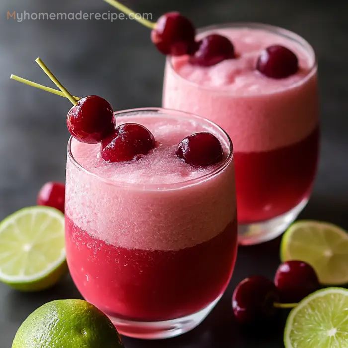 Whipped Frozen Cherry Limeade