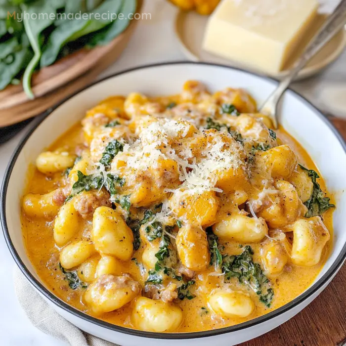 Creamy Pumpkin Sausage Gnocchi