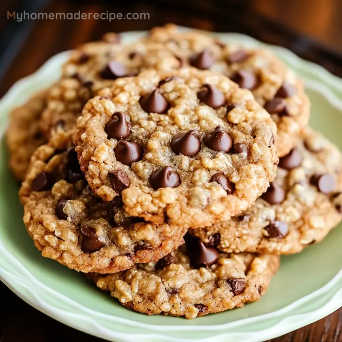 Chocolate Chip Rice Krispie Cookies