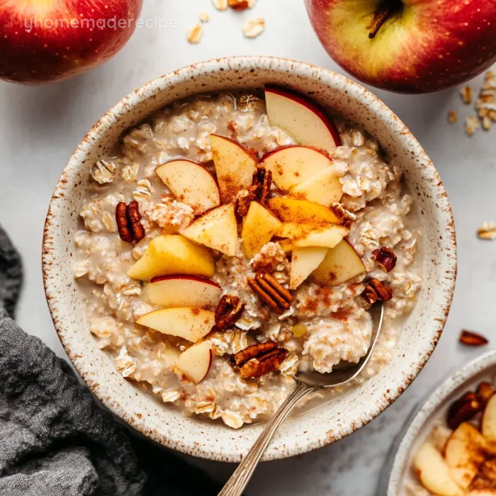 Healthy Apple Cinnamon Oatmeal